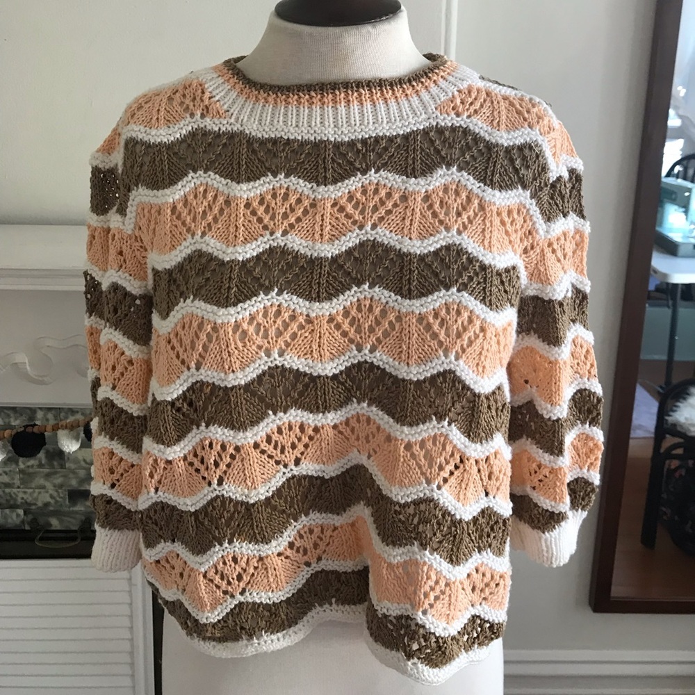 Vintage hand made cropped sweater